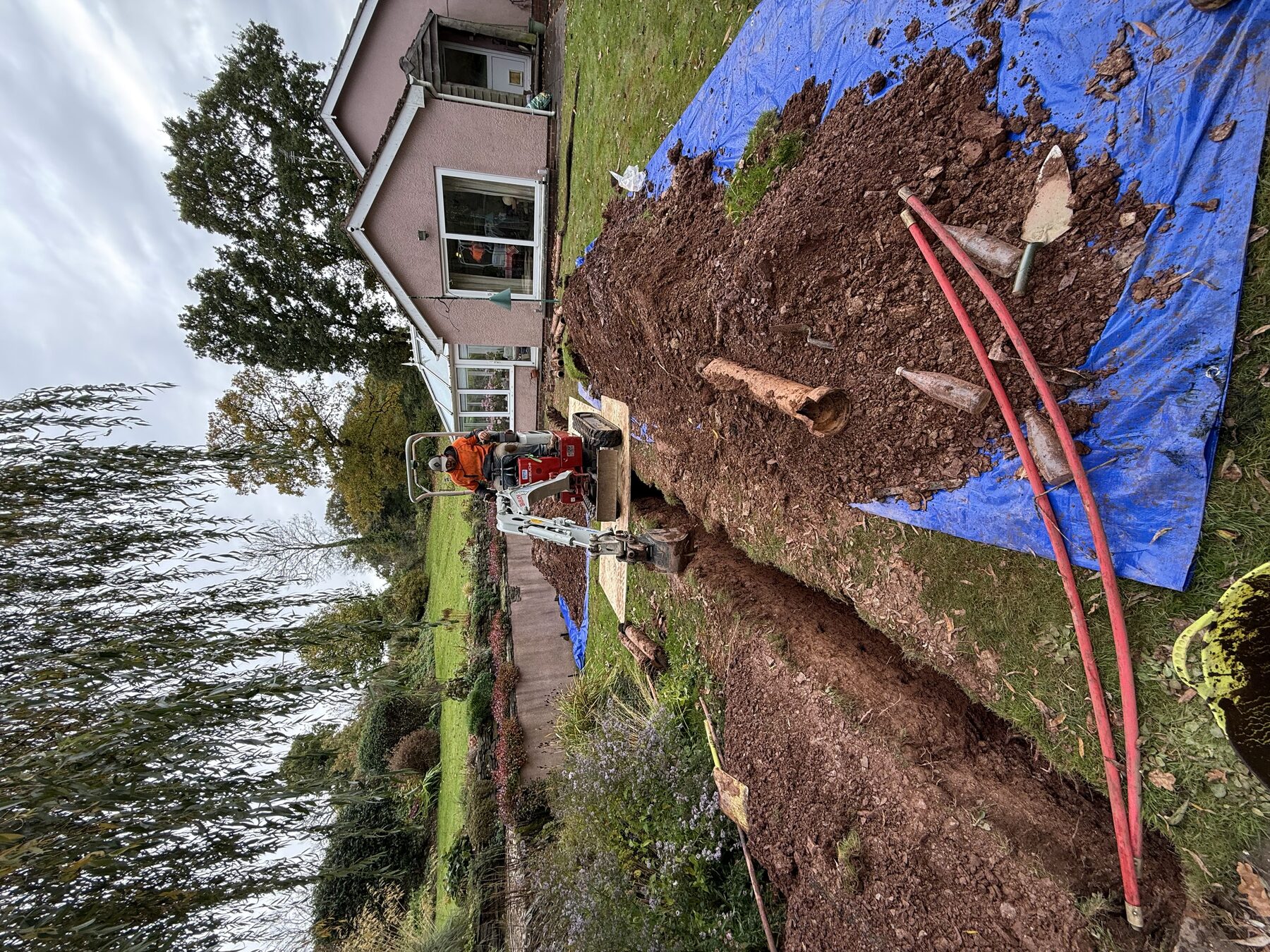 Drainage excavation work by BESA Building & Groundworks